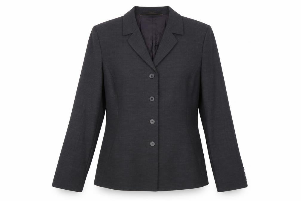 Marks and Spencer Womens Grey Polyester Jacket Blazer Size 12 Button