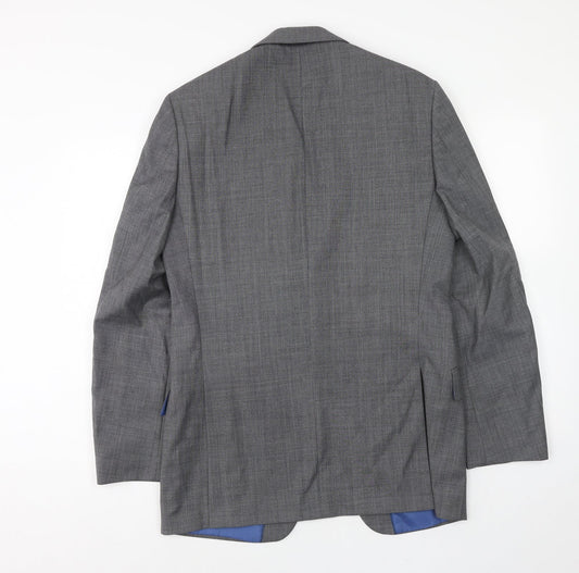 Marks and Spencer Mens Grey Wool Jacket Suit Jacket Size 38 Regular