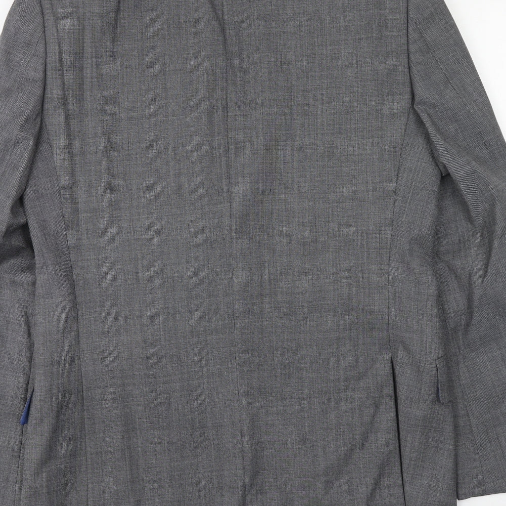 Marks and Spencer Mens Grey Wool Jacket Suit Jacket Size 38 Regular