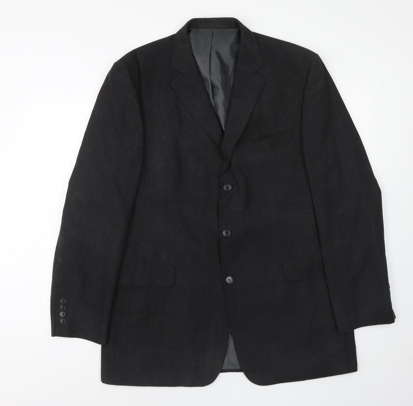 Marks and Spencer Mens Grey Polyester Jacket Suit Jacket Size 42 Regular