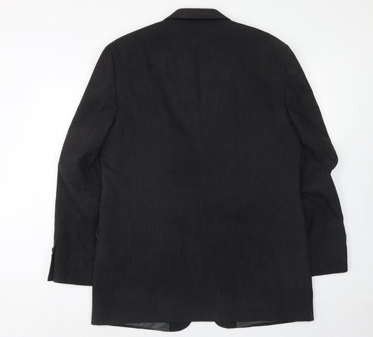 Marks and Spencer Mens Grey Polyester Jacket Suit Jacket Size 42 Regular