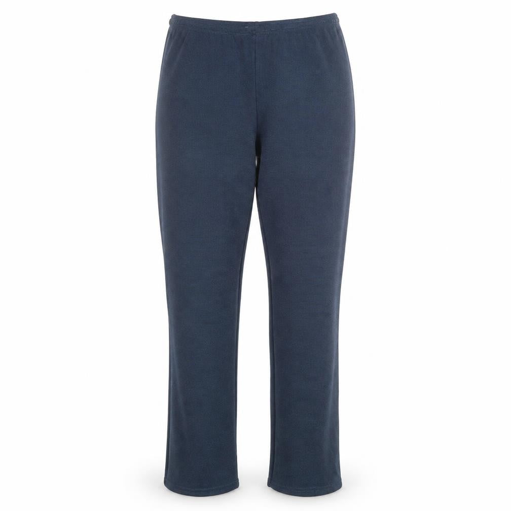 Casual Wear Womens Blue Striped Polyamide Trousers Size 18 L30 in Regular