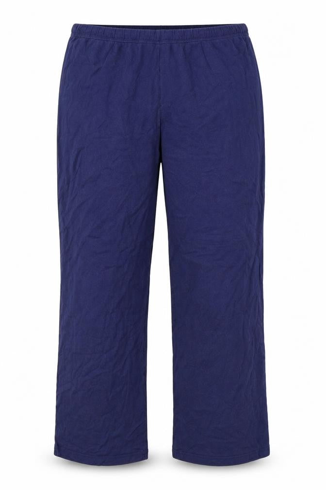Preworn Womens Blue Viscose Trousers Size L Regular