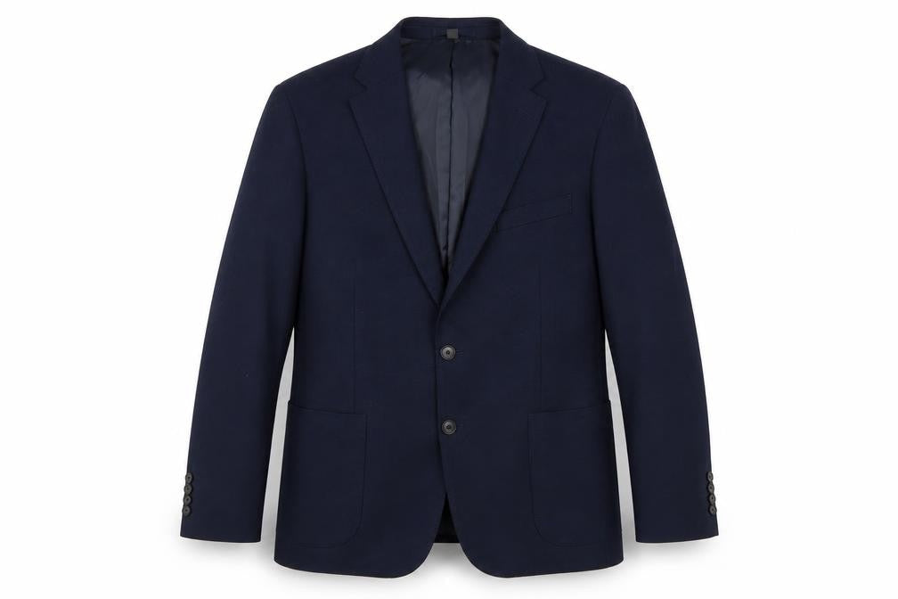 Marks and Spencer Mens Blue Polyamide Jacket Suit Jacket Size L Regular