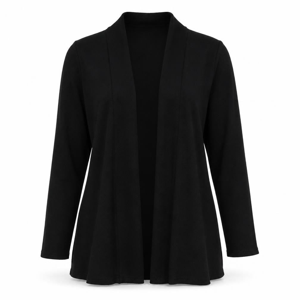 Miss Sassy Womens Black Polyester Kimono Blouse Size S V-Neck
