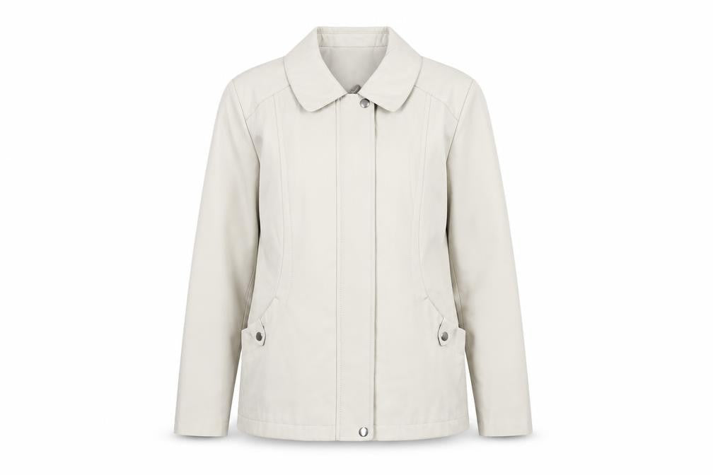 Classics Womens Beige Jacket Size S Zip