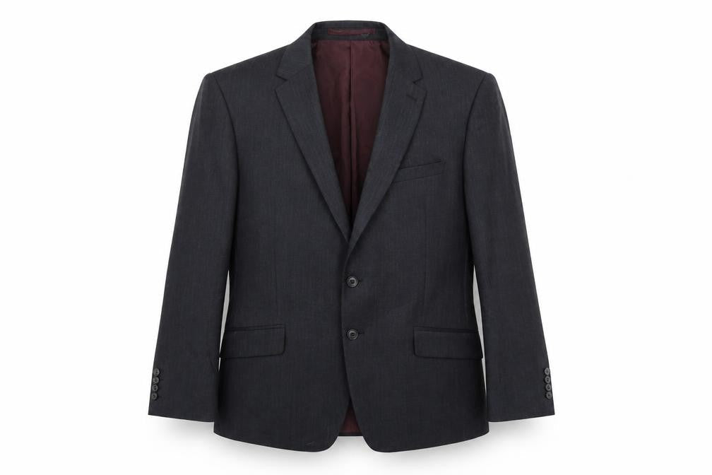 Marks and Spencer Mens Grey Polyester Jacket Suit Jacket Size 42 Regular