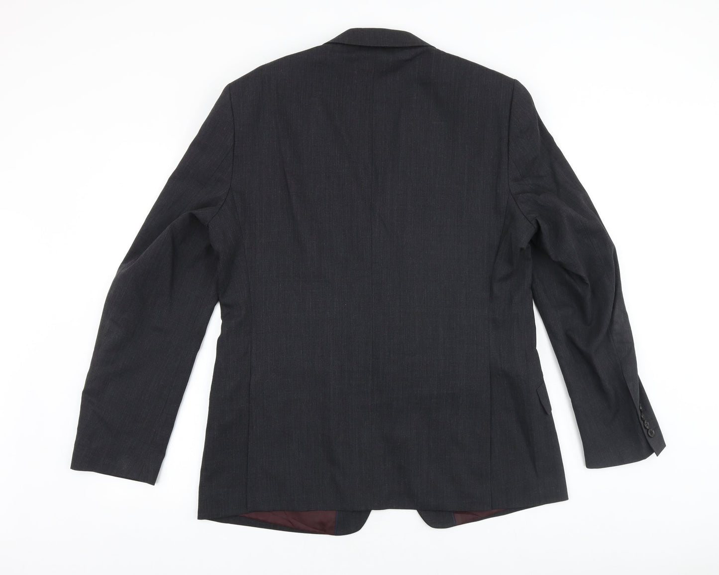 Marks and Spencer Mens Grey Polyester Jacket Suit Jacket Size 42 Regular
