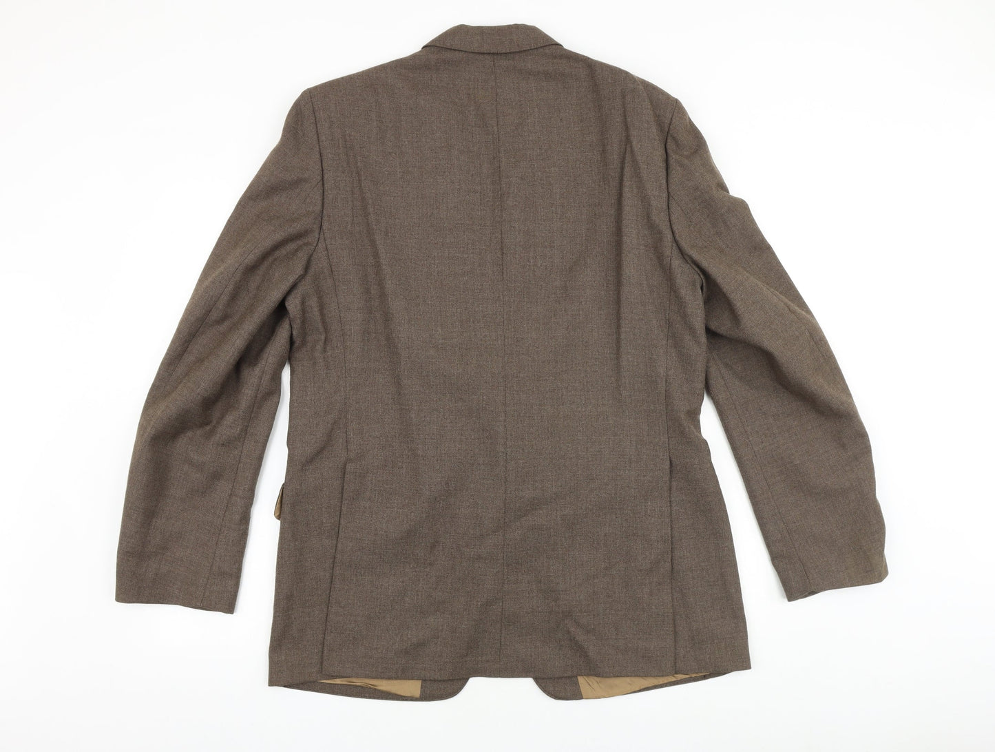 Guards London Mens Brown Polyester Jacket Suit Jacket Size 38 Regular