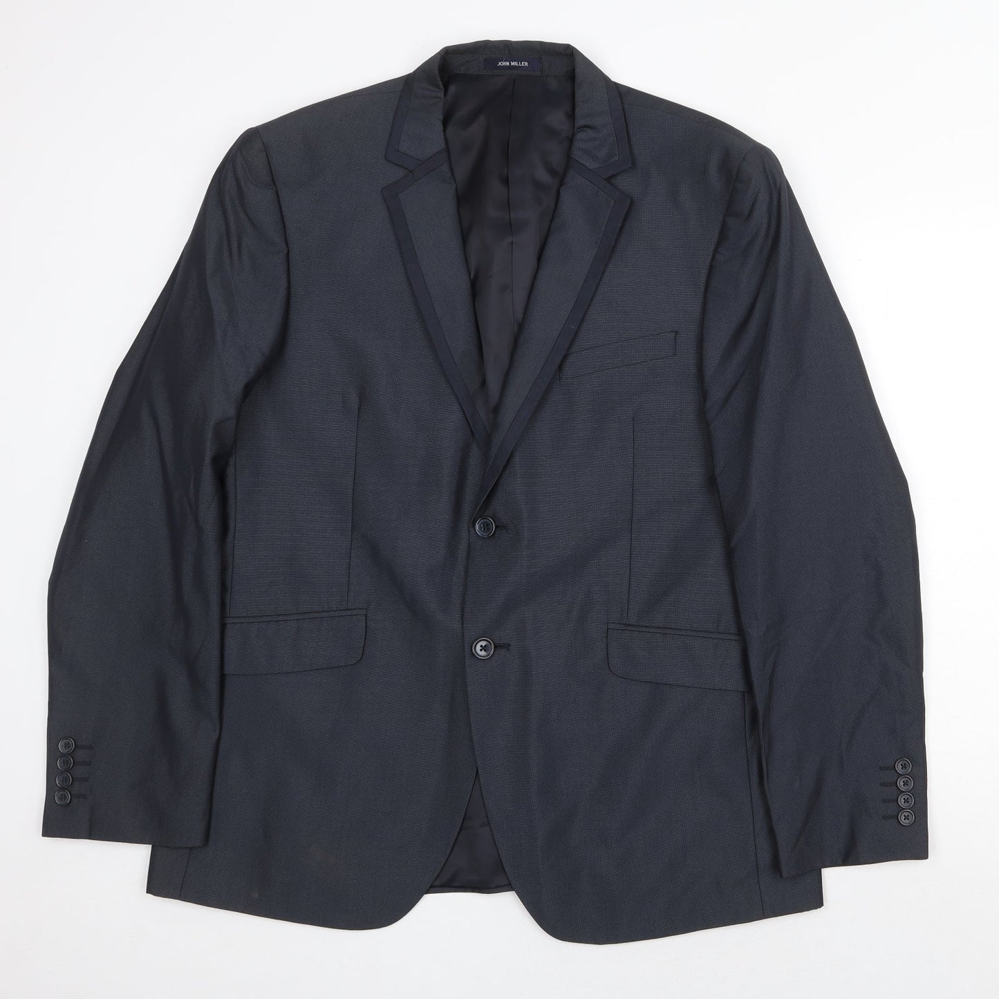 John Miller Mens Grey Viscose Jacket Suit Jacket Size 42 Regular