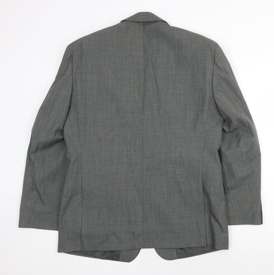 Chatsworth Mens Grey Wool Jacket Suit Jacket Size 40 Regular