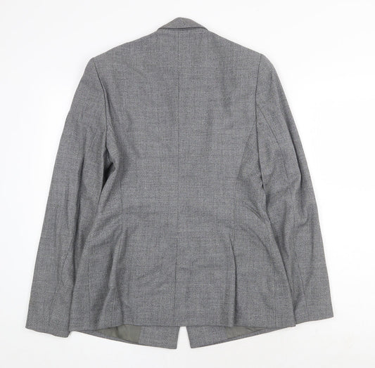 NEXT Womens Grey Jacket Blazer Size 10 Button
