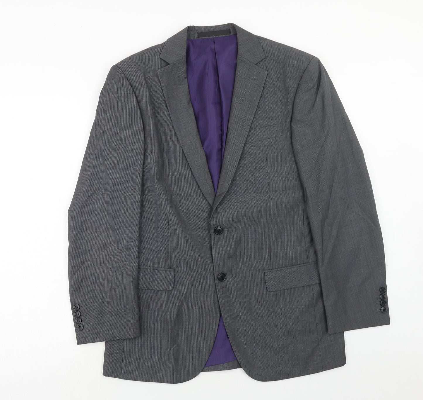 Marks and Spencer Mens Grey Wool Jacket Suit Jacket Size 38 Regular