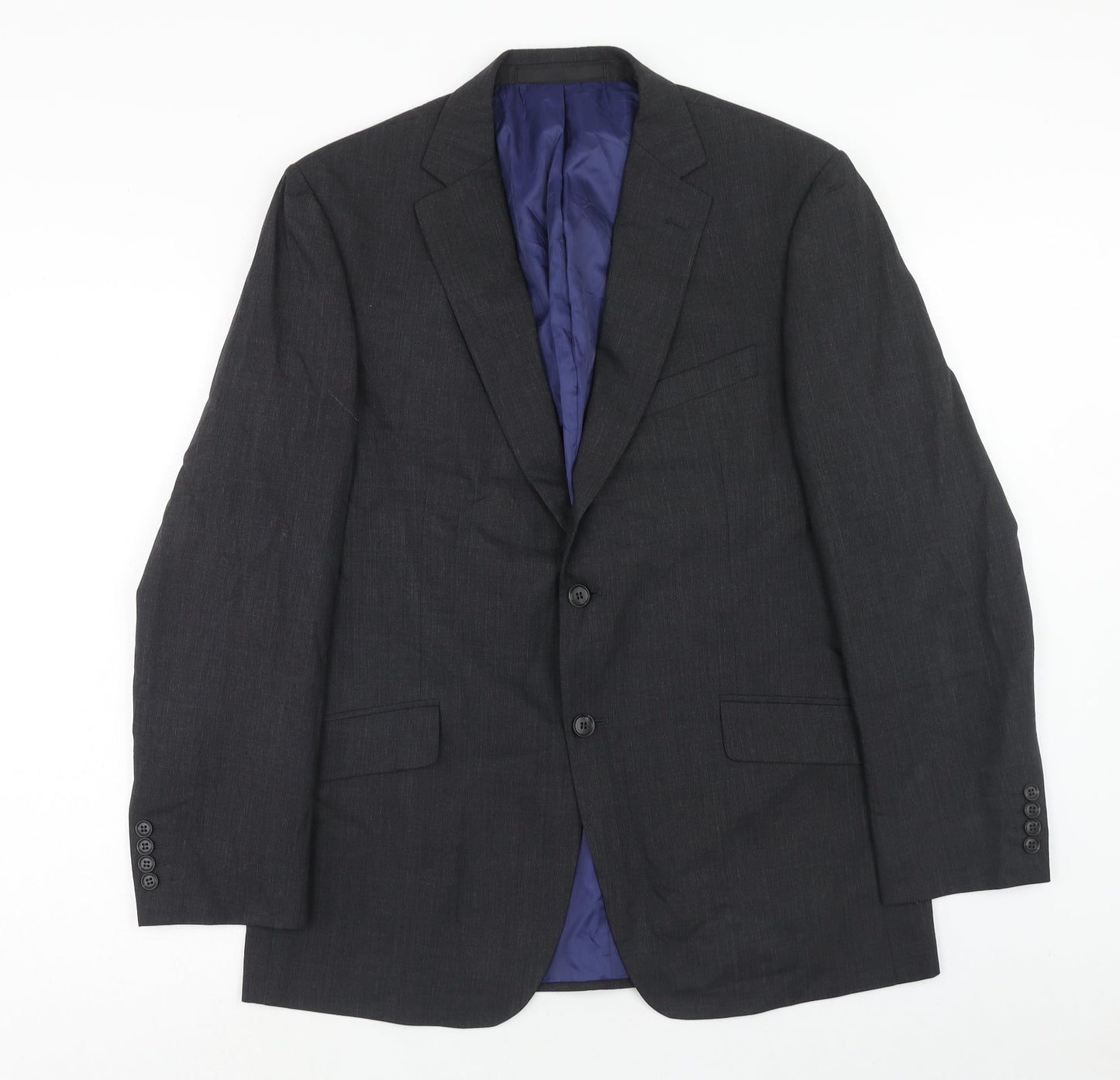 Marks and Spencer Mens Grey Wool Jacket Suit Jacket Size 42 Regular