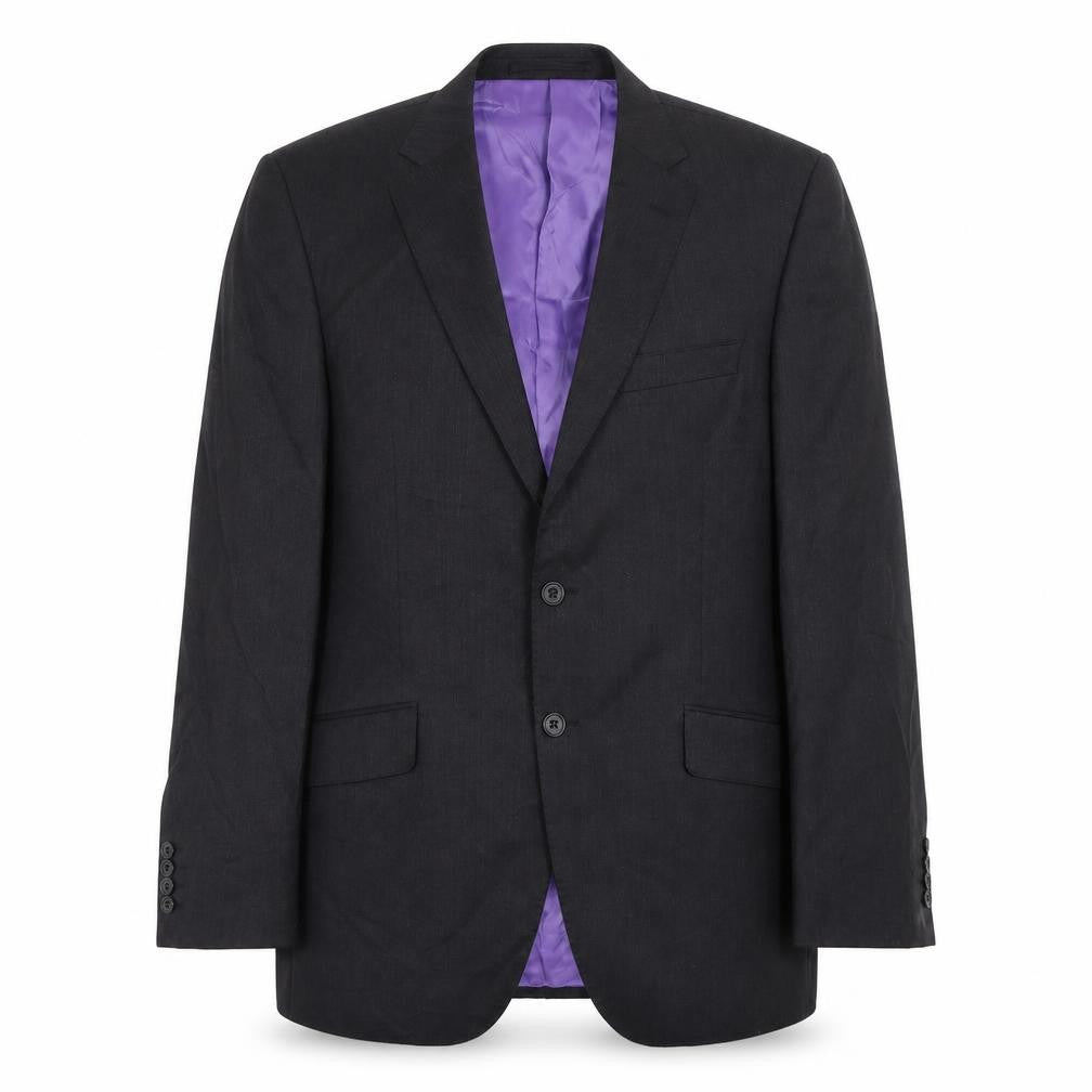 Marks and Spencer Mens Grey Wool Tuxedo Suit Jacket Size 40 Regular