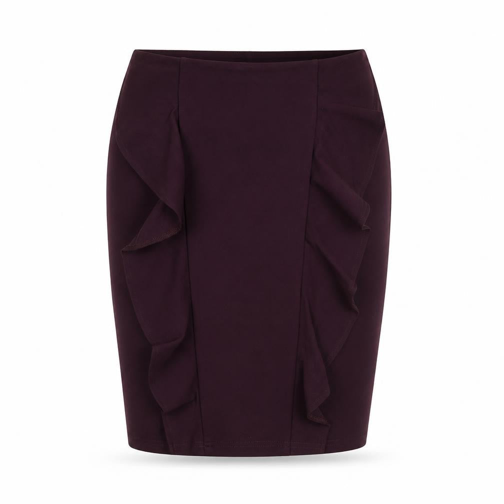 Dorothy Perkins Womens Purple Viscose Straight & Pencil Skirt Size 12