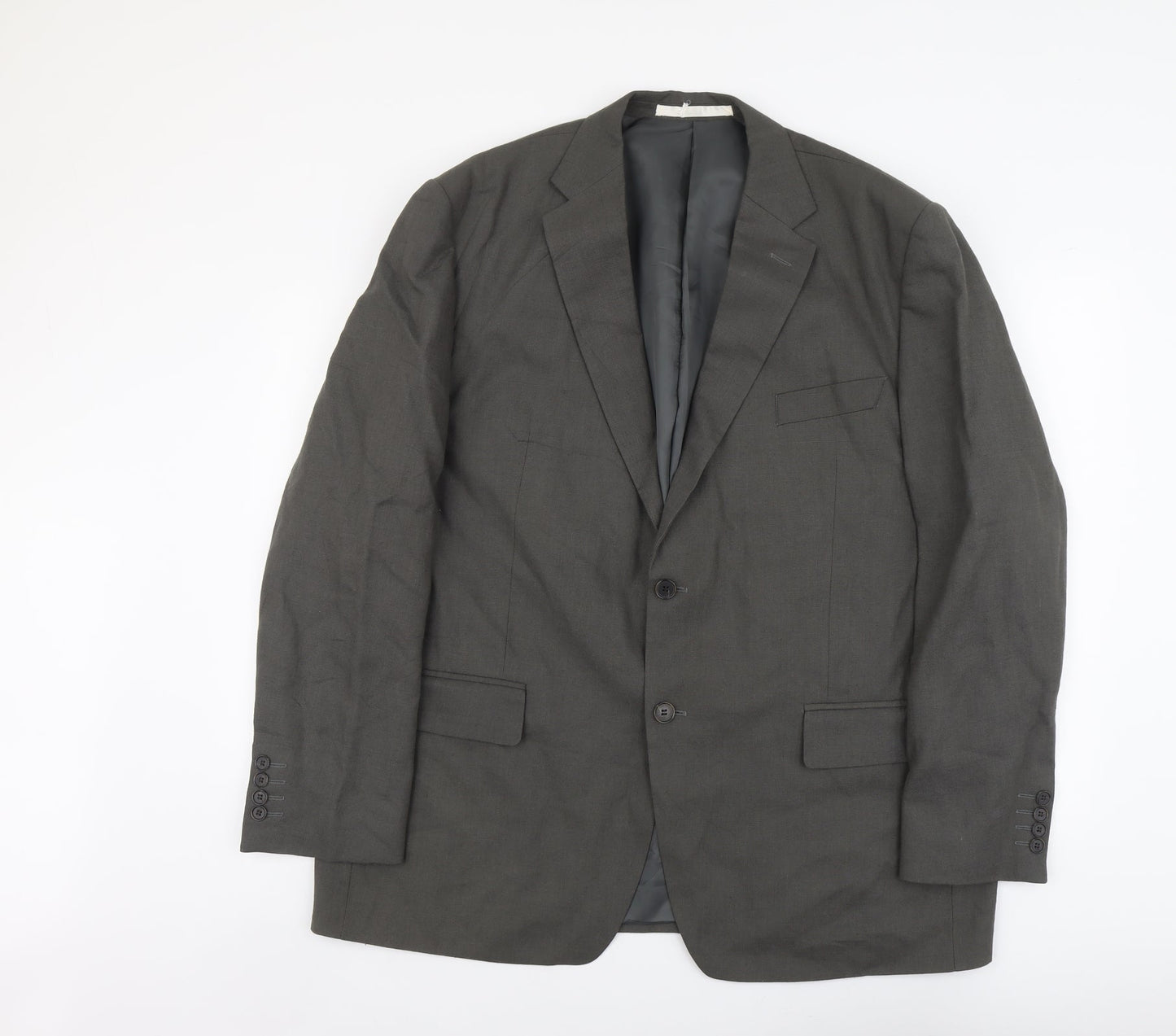 Marks and Spencer Mens Grey Linen Jacket Suit Jacket Size M Regular