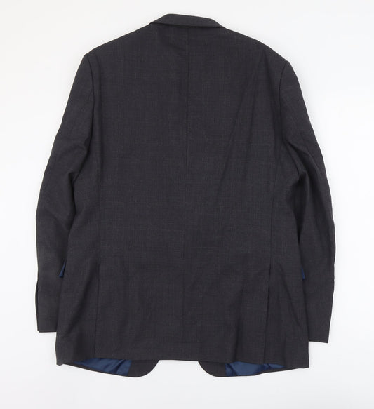 Marks and Spencer Mens Blue Wool Jacket Suit Jacket Size M Regular
