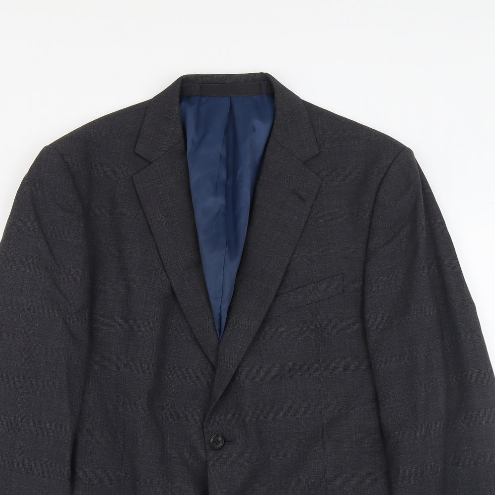 Marks and Spencer Mens Blue Wool Jacket Suit Jacket Size M Regular