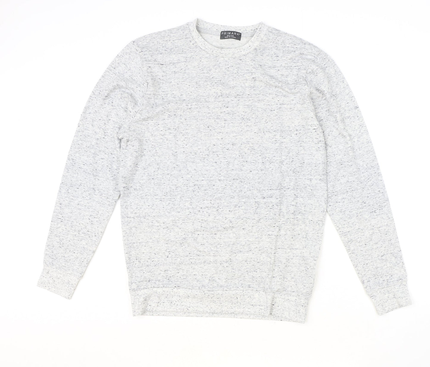 Primark Mens Grey Polyester Pullover Sweatshirt Size M