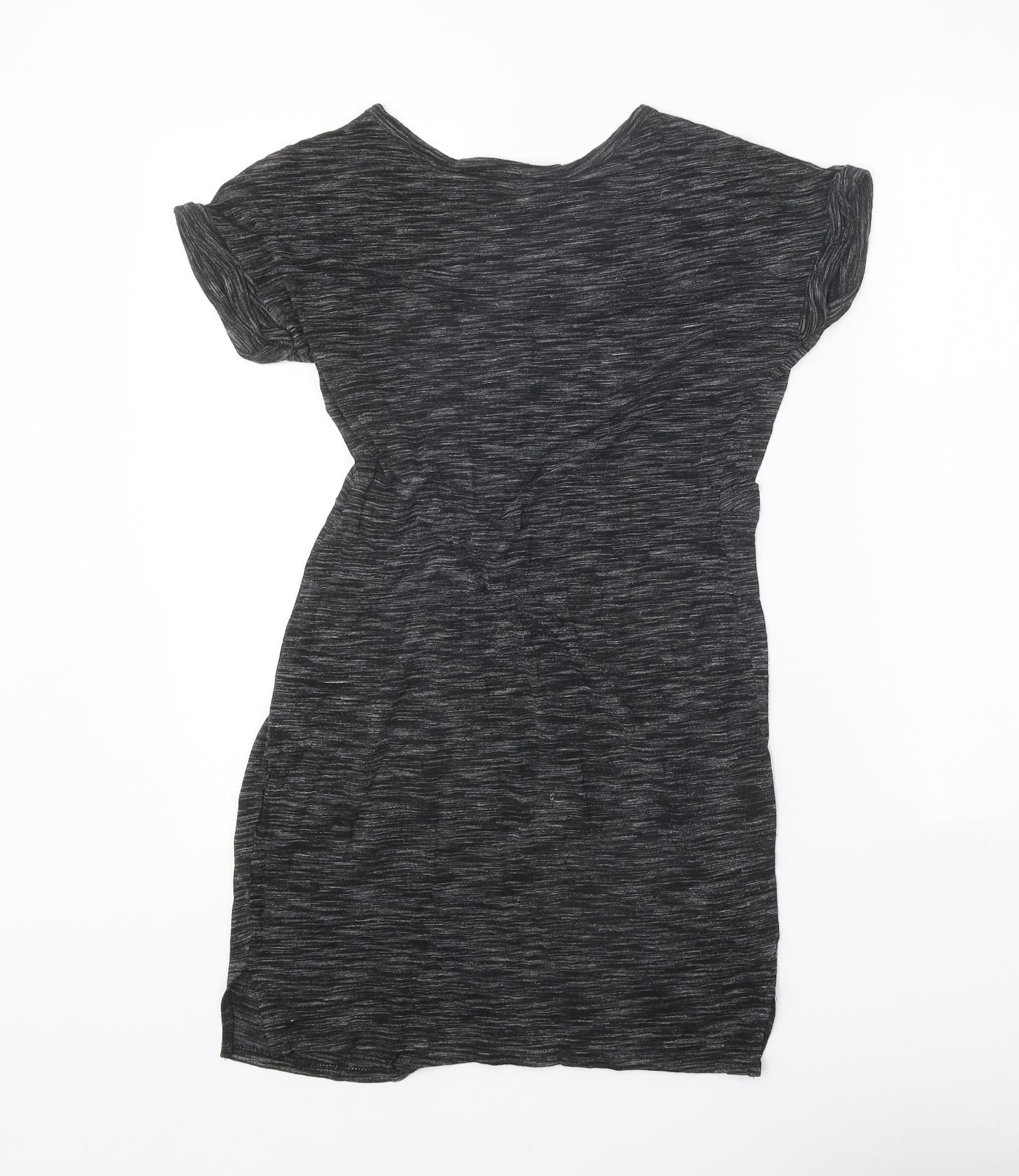 Atmosphere Womens Grey Viscose T-Shirt Dress Size 6 Round Neck Pullover