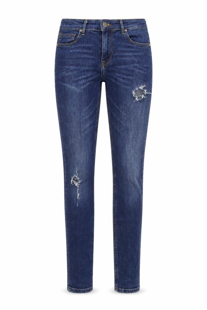 Crosshatch Jeans Womens Blue Cotton Skinny Jeans Size 29 in Regular Zip