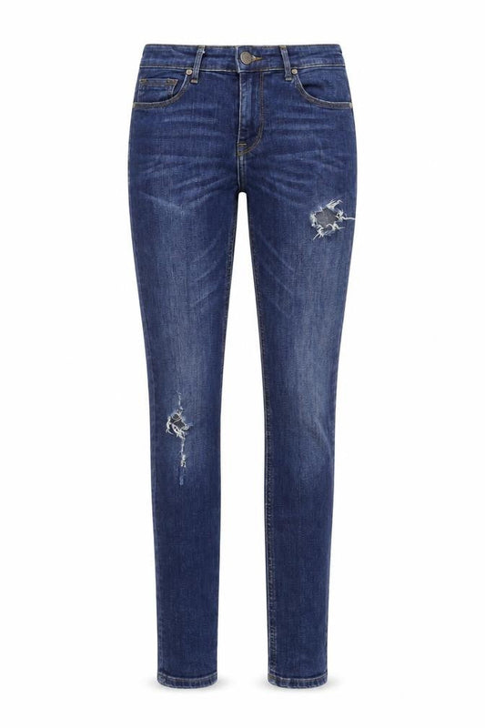 cross Jeans Womens Blue Cotton Skinny Jeans Size 29 in Regular Zip