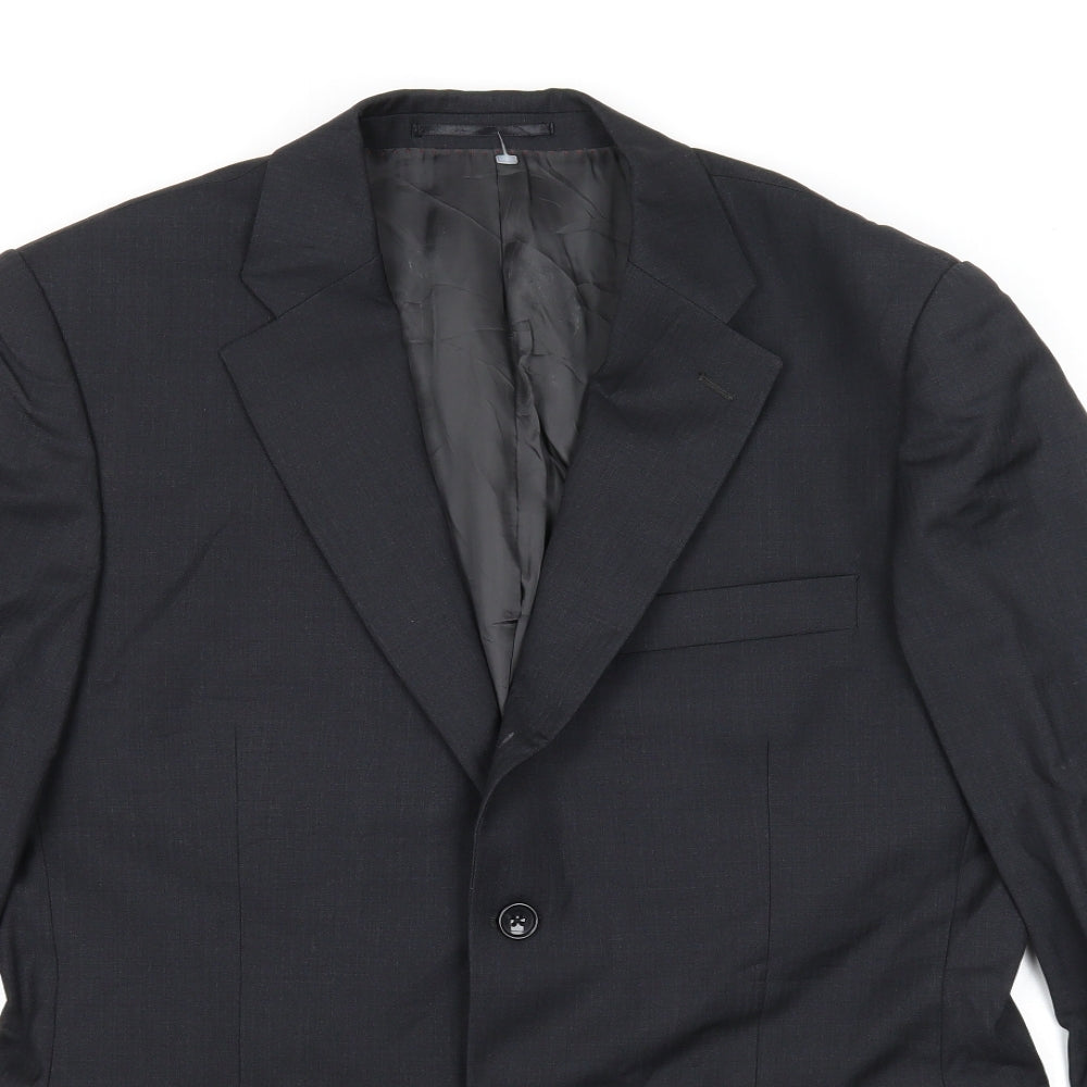 Howick Tailored Mens Black Viscose Jacket Suit Jacket Size 40 Regular