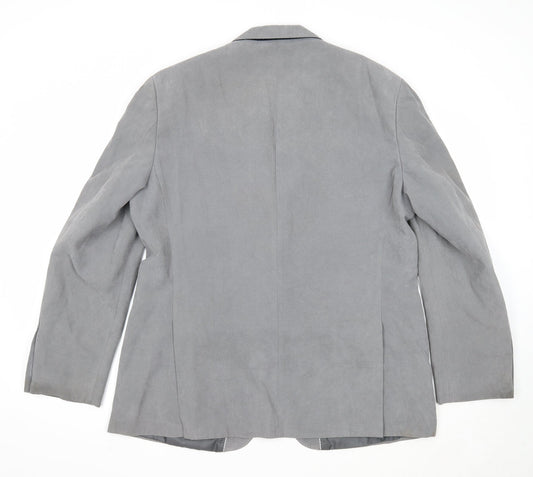 Marks and Spencer Mens Grey Polyester Jacket Suit Jacket Size 44 Regular