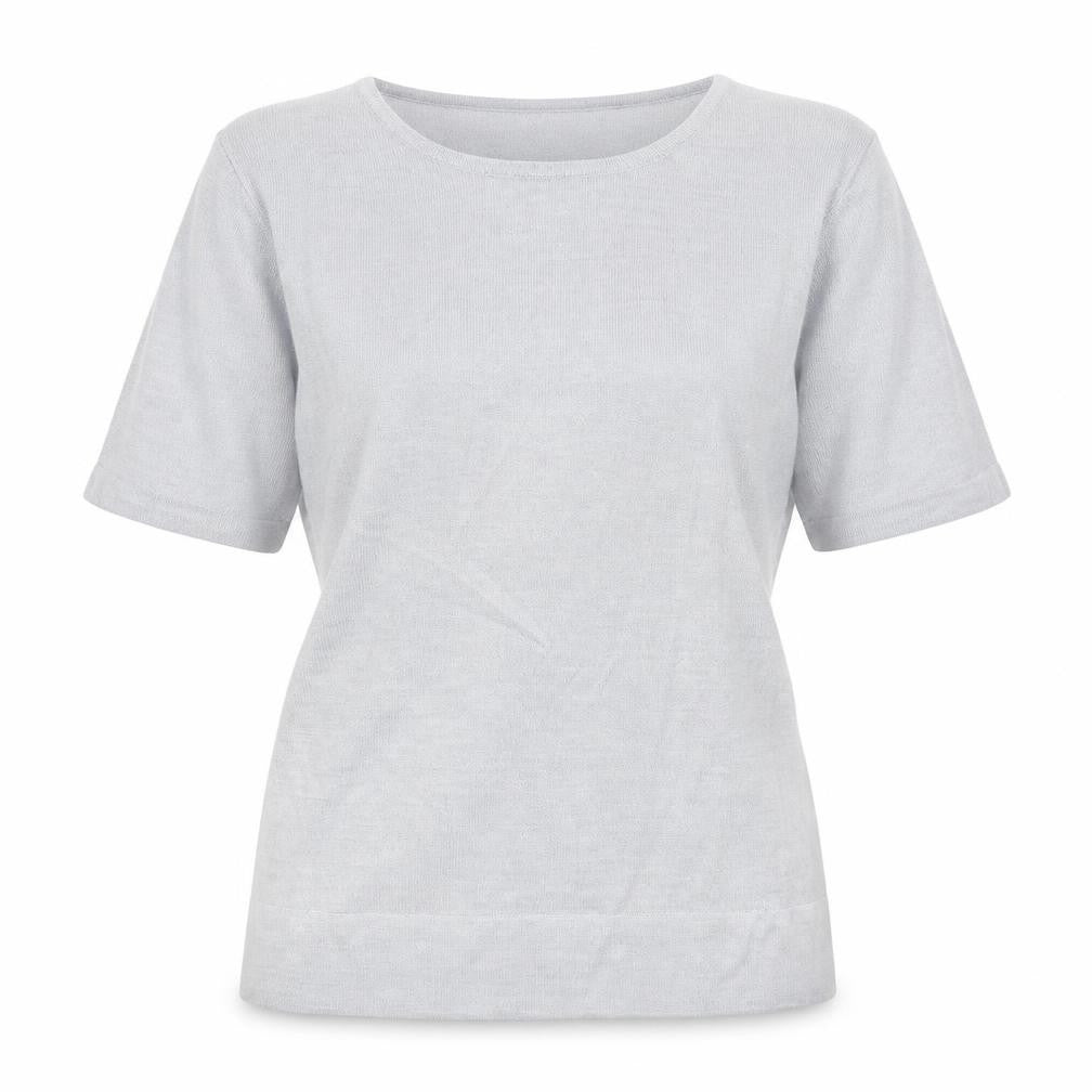 Marks and Spencer Womens Grey Round Neck Acrylic Pullover Jumper Size 14