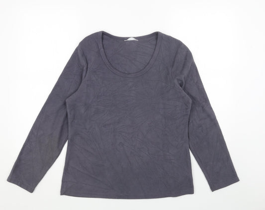 Marks and Spencer Womens Grey Polyester Pullover Sweatshirt Size 14