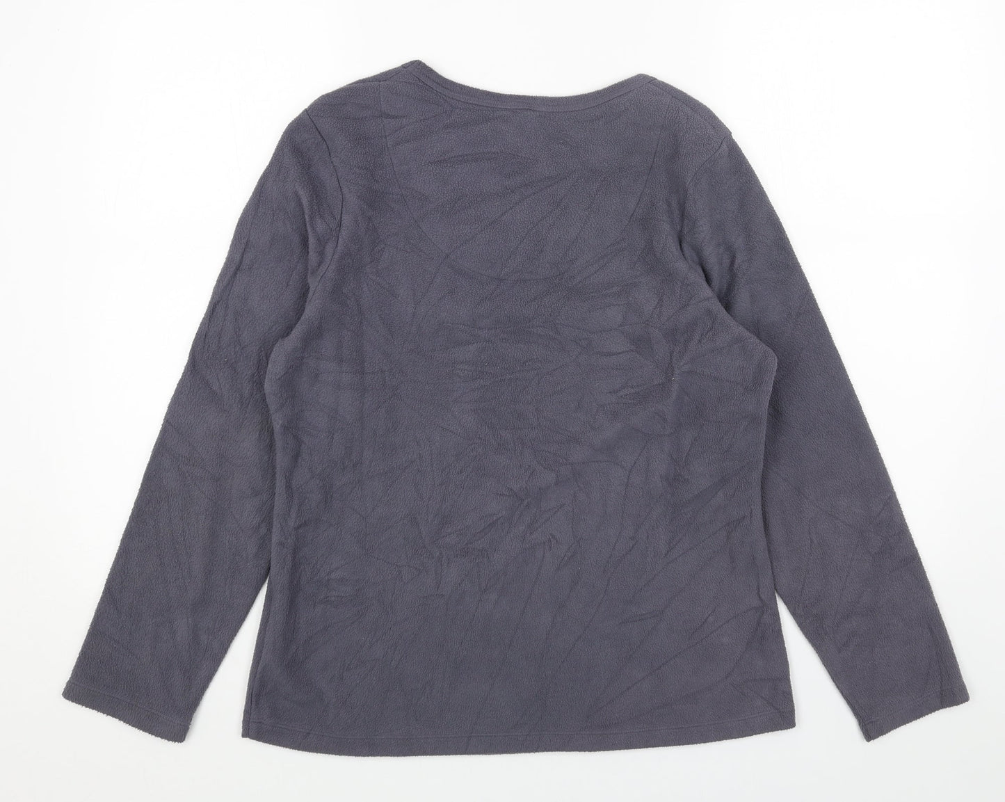 Marks and Spencer Womens Grey Polyester Pullover Sweatshirt Size 14