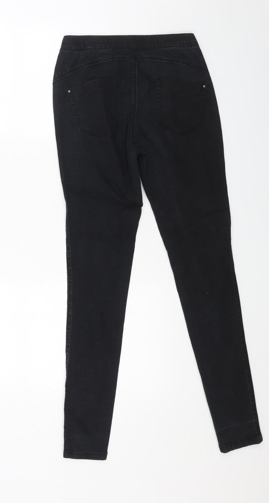 Denim & Co. Womens Black Cotton Jegging Jeans Size 6 L29 in Regular