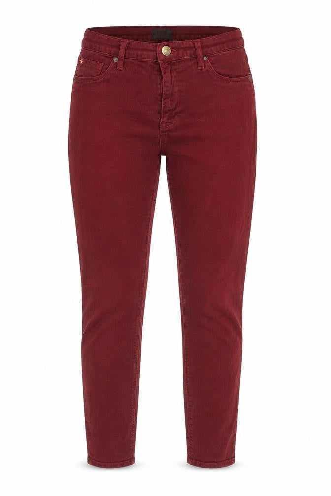 Hudson Womens Red Cotton Skinny Jeans Size 32 in Slim Zip
