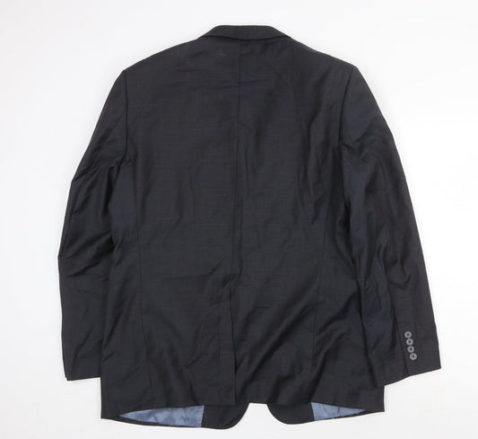 Ungaro Mens Grey Viscose Jacket Suit Jacket Size 44 Regular
