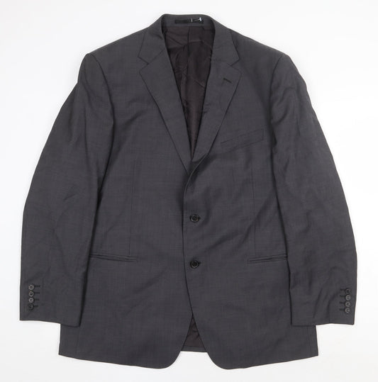 Marks and Spencer Mens Grey Wool Jacket Suit Jacket Size 44 Regular