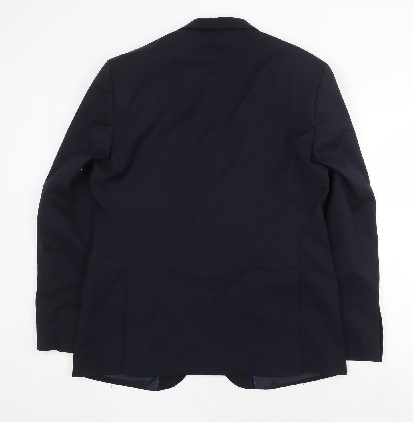 Marks and Spencer Mens Blue Wool Jacket Suit Jacket Size 40 Regular