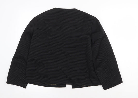 Dula Womens Black Jacket Blazer Size 10