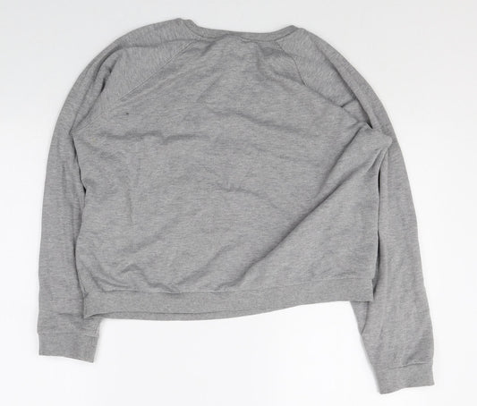 ASOS Womens Grey Cotton Pullover Sweatshirt Size 12 Pullover