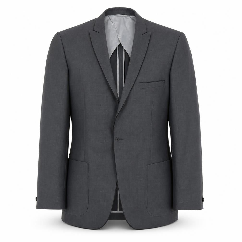 Burton Mens Grey Polyester Jacket Suit Jacket Size M Regular