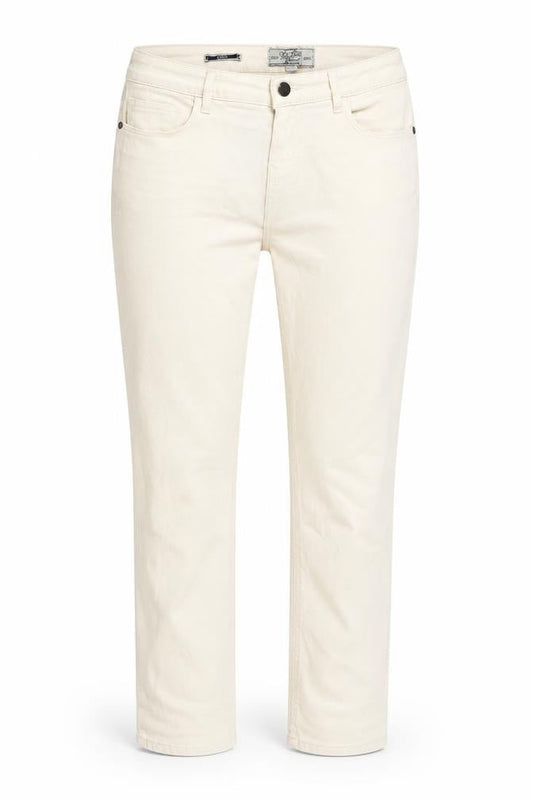 Fate Face Womens Beige Cotton Straight Jeans Size 10 L23 in Regular Button