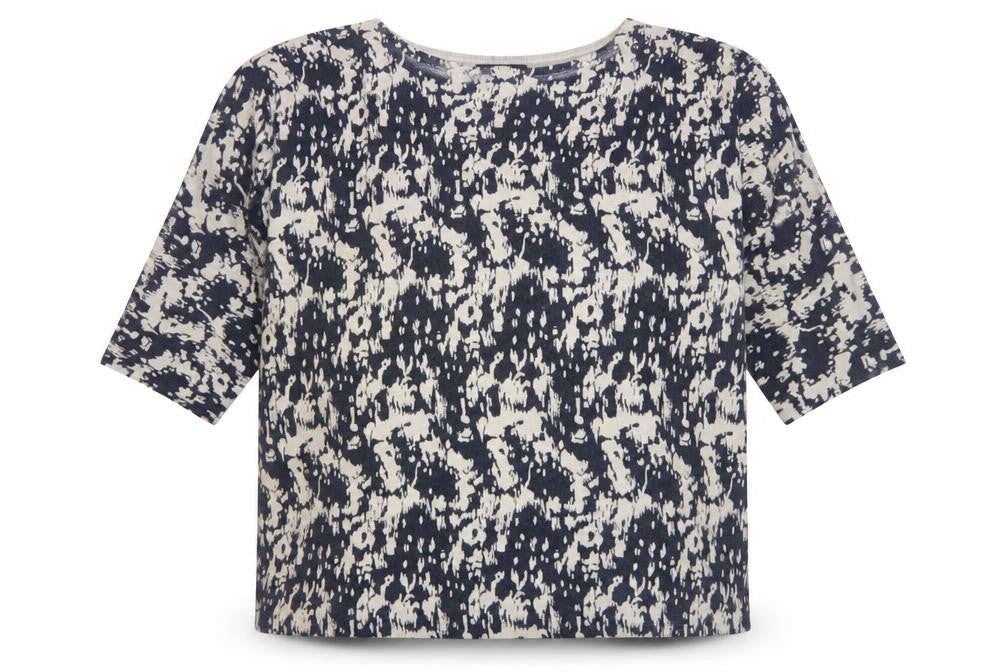 Marks and Spencer Womens Black Boat Neck Geometric Acrylic Pullover Jumper Size 20