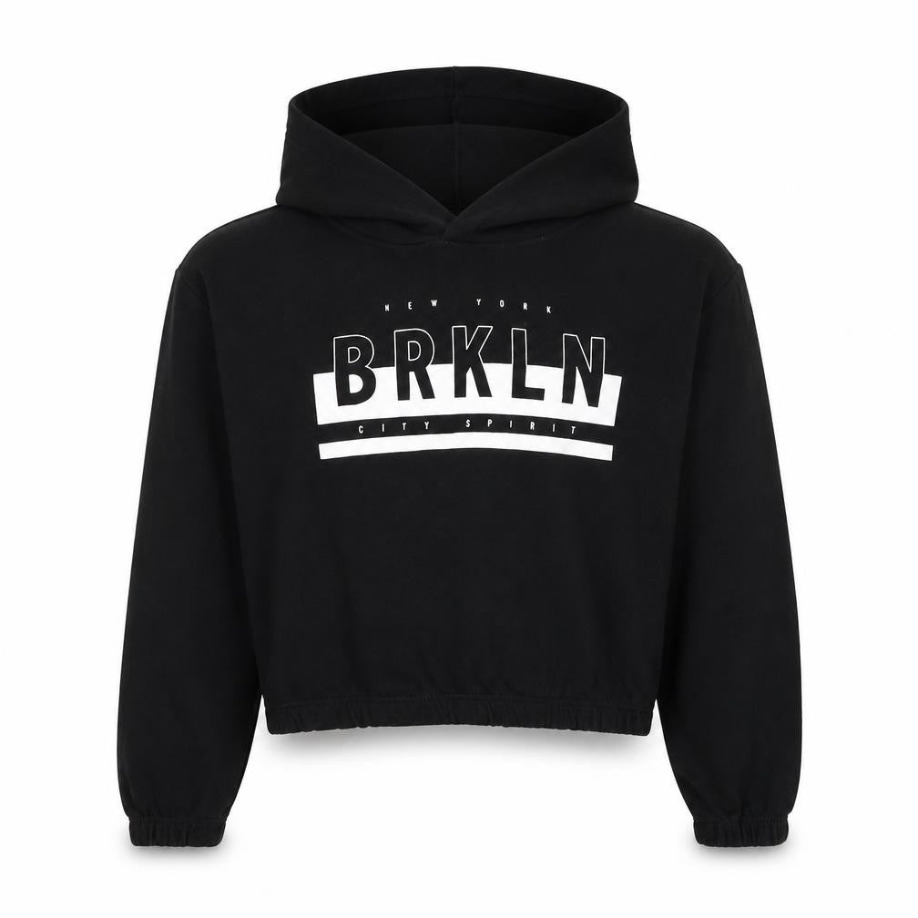 H&M Boys Black Cotton Pullover Hoodie Size 9-10 Years Pullover - Brooklyn