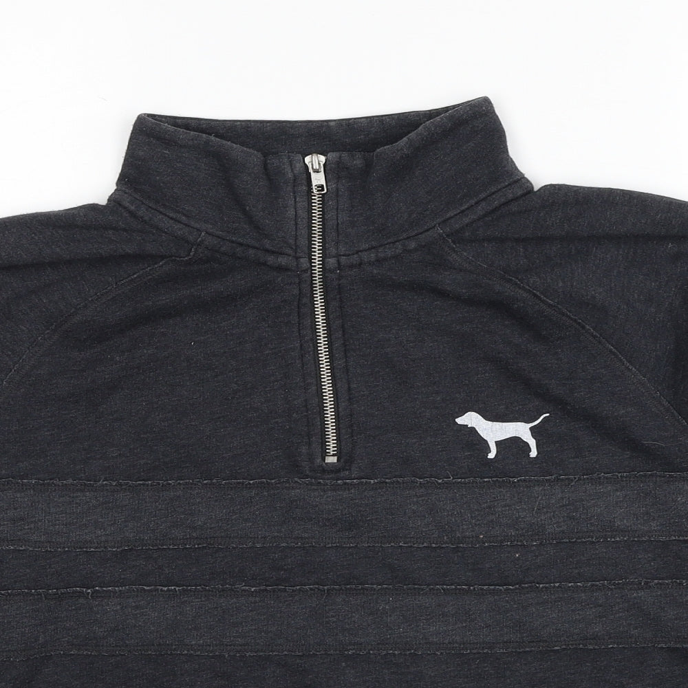 PINK Womens Grey Cotton Pullover Sweatshirt Size S Pullover