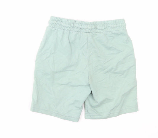 Jurassic Park Boys Green Cotton Sweat Shorts Size 6-7 Years Regular Drawstring