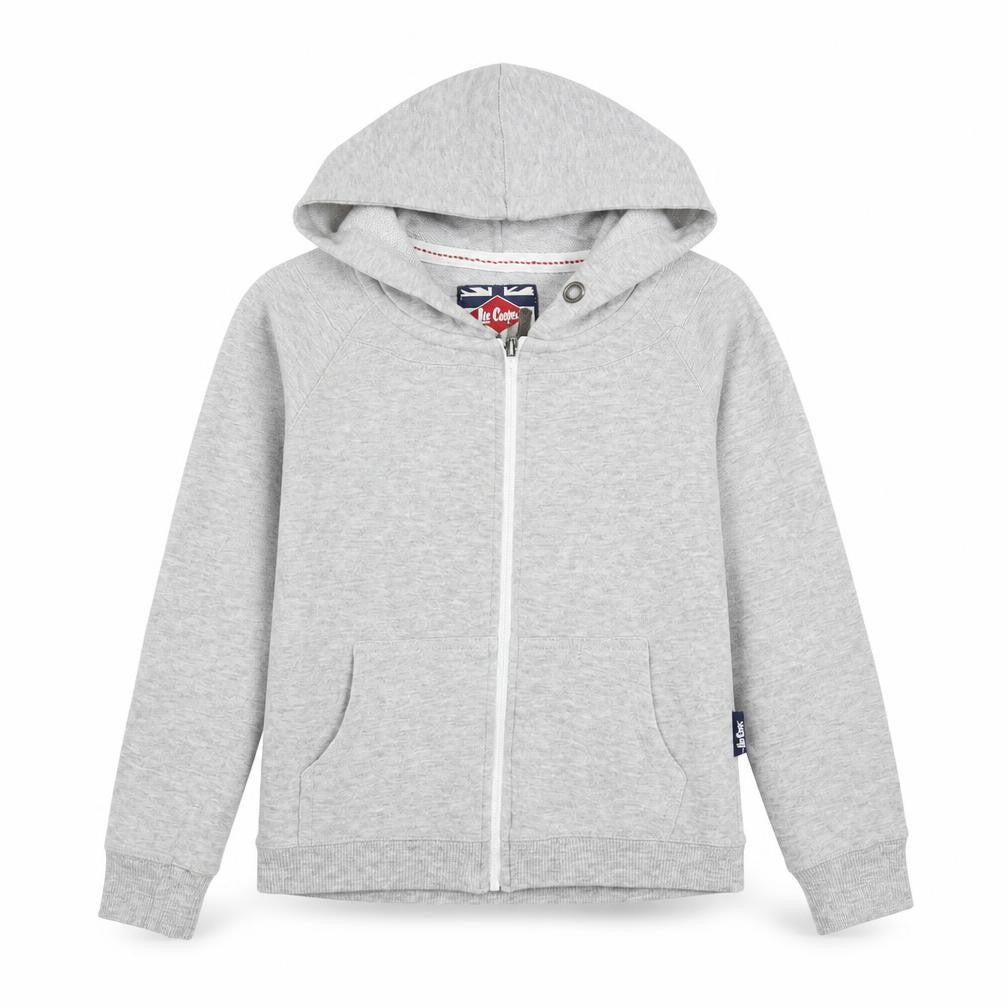 Womens UK 8 Regular Lee Cooper Grey Full Zip Hoodie