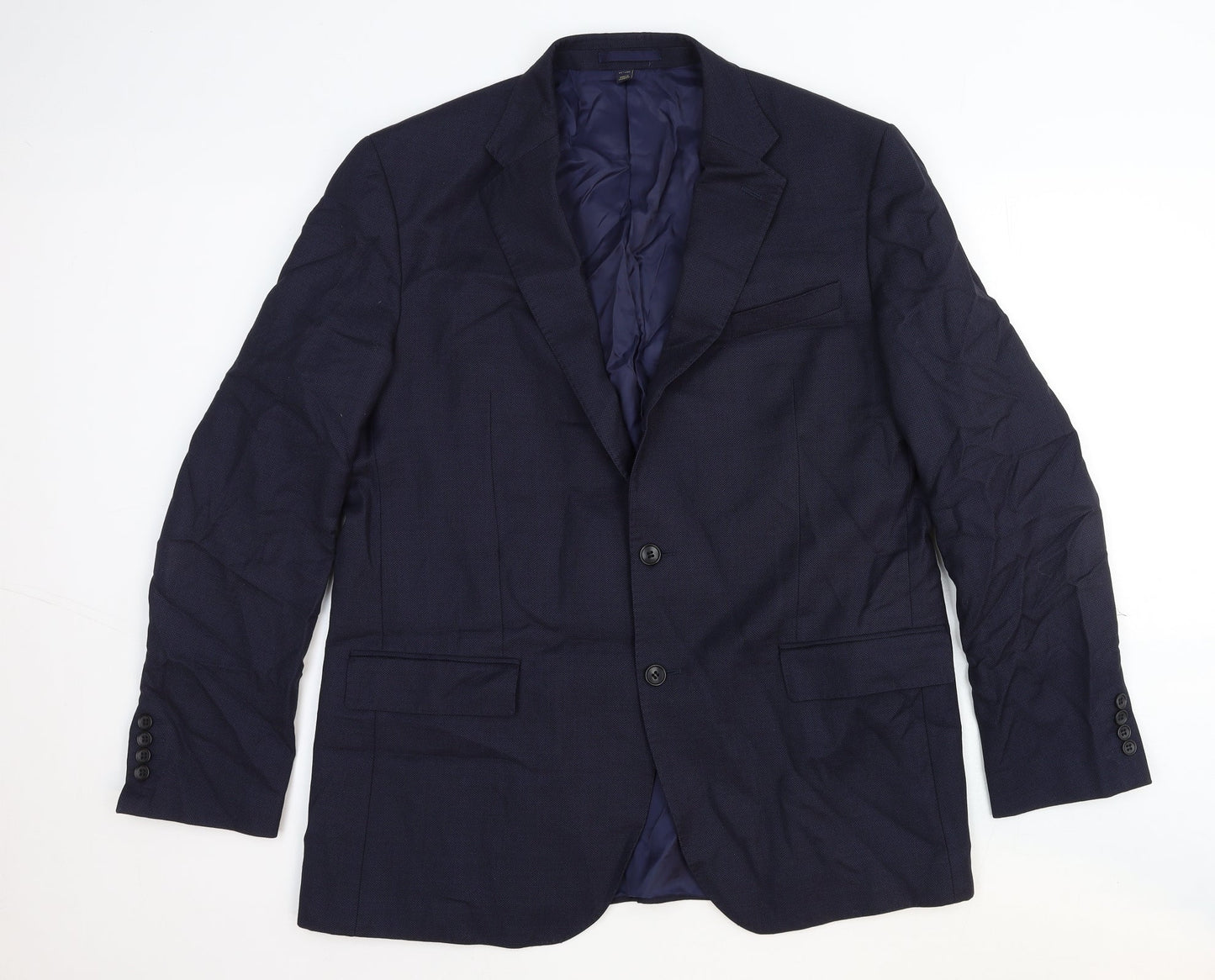 Marks and Spencer Mens Blue Wool Jacket Suit Jacket Size 2XL Regular