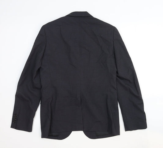 Unique Mens Grey Wool Jacket Suit Jacket Size S Regular
