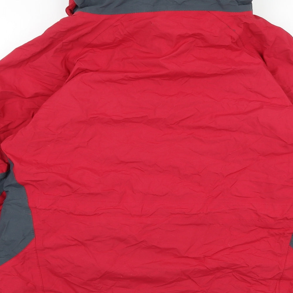 Sprayaway Womens Red Windbreaker Jacket Size 10 Zip