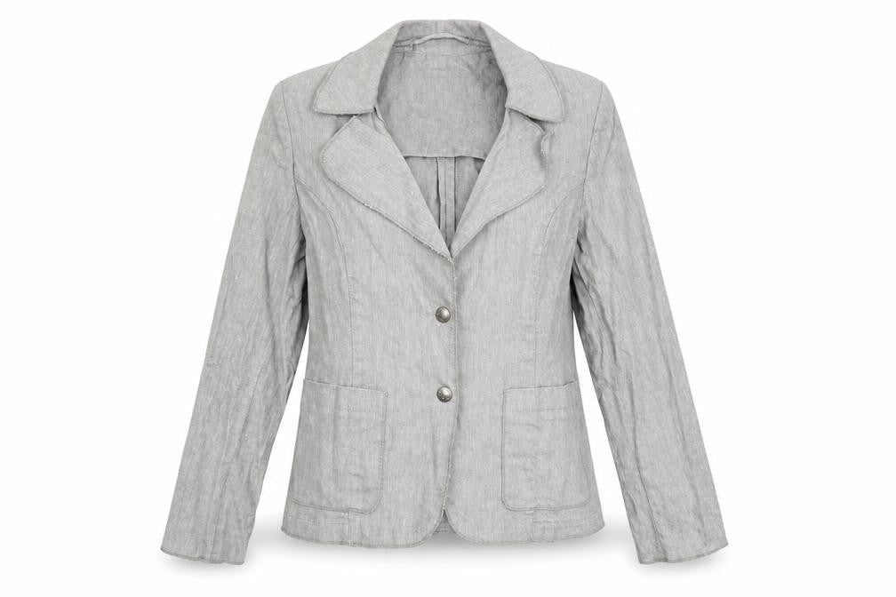 Marks & Spencer Womens Grey Jacket Blazer Size 12 Button